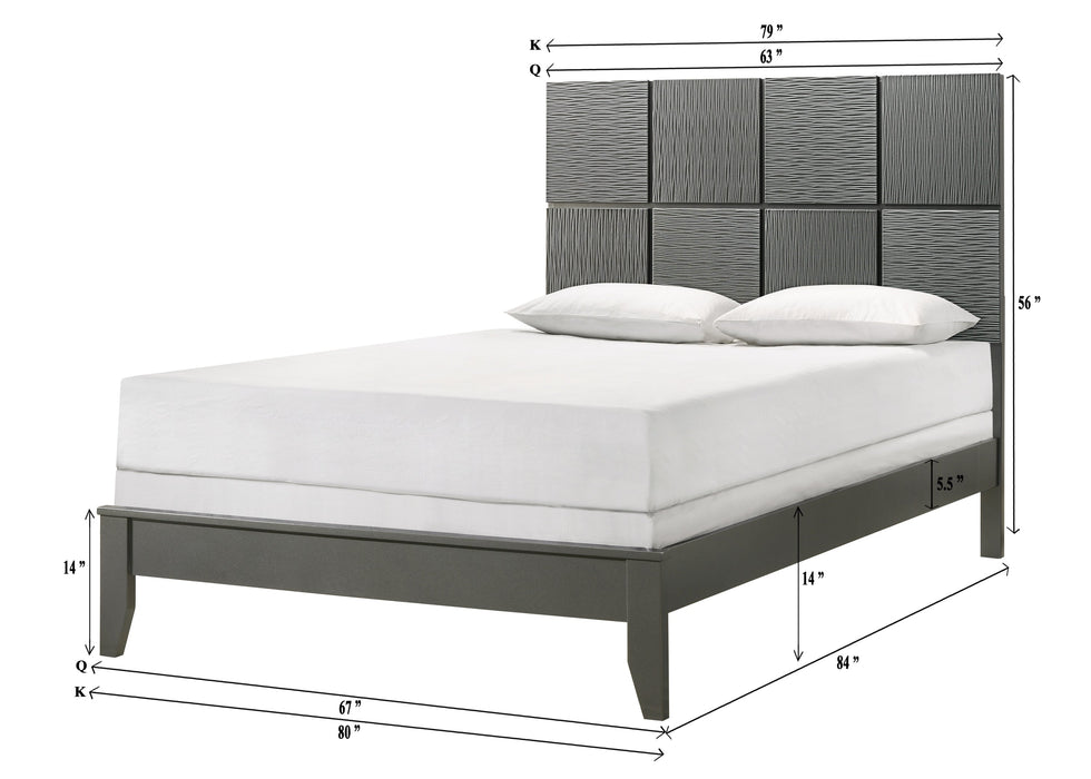 Denker Gunmetal Panel Youth Bedroom Set