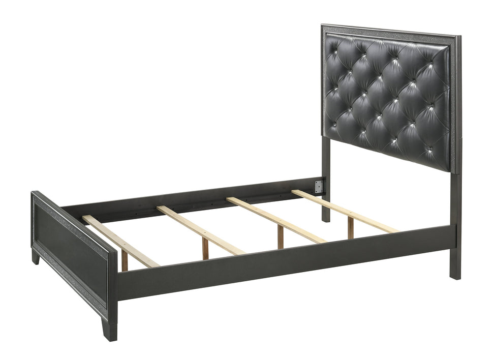 Kaia Gray King Panel Bed