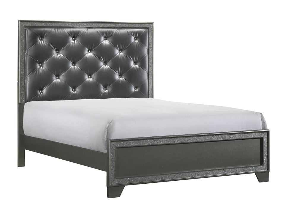 Kaia Gray King Panel Bed