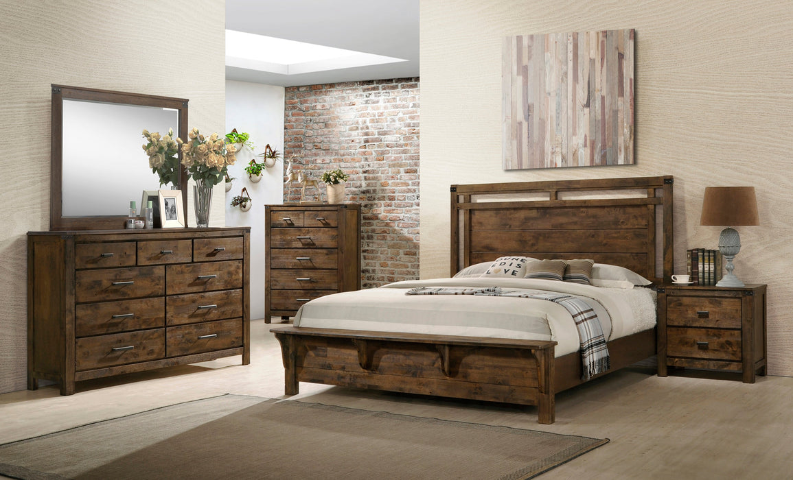 Curtis Brown Queen Panel Bed