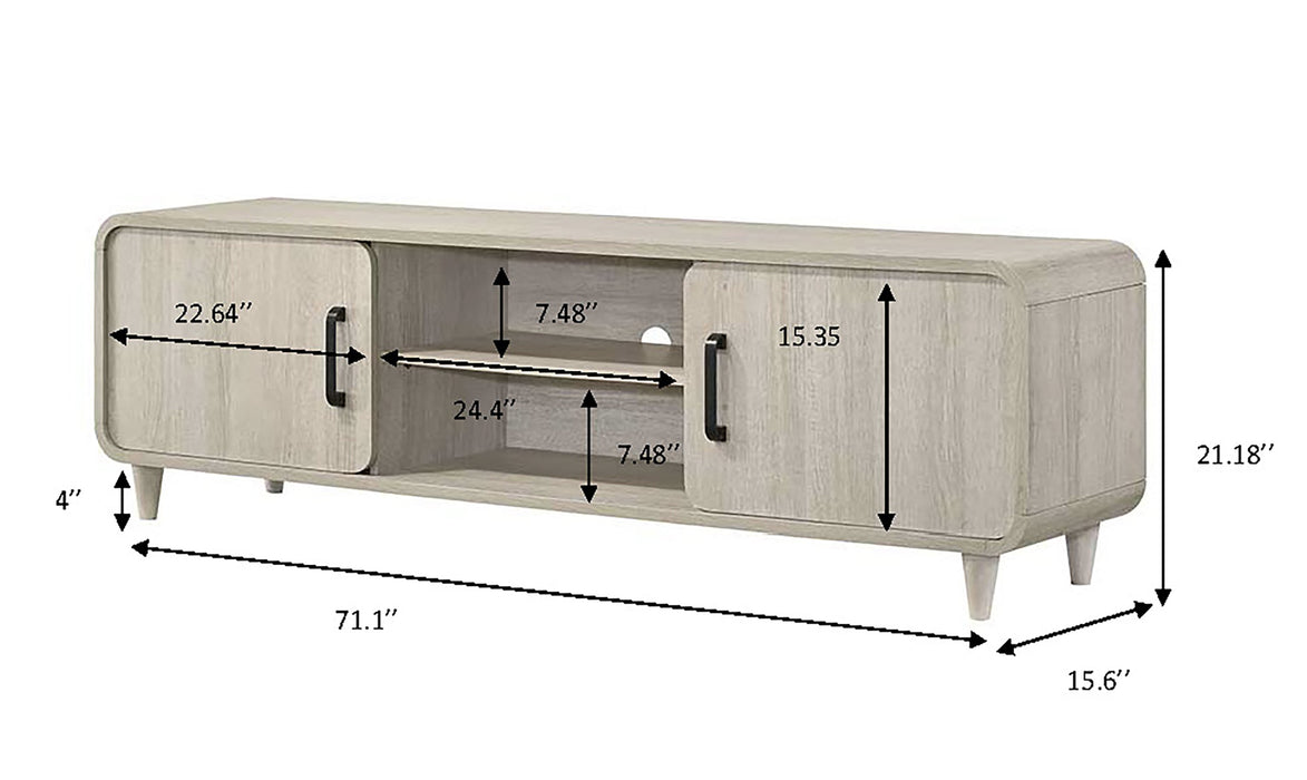 Nyomi White TV Stand