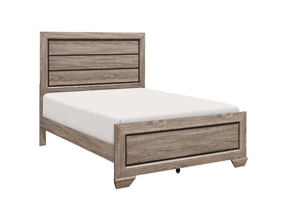 Farrow Grayish Brown Full Panel Bed