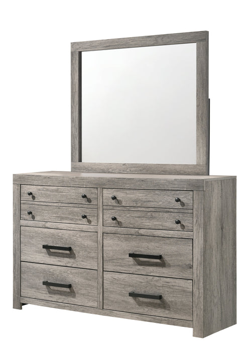 Tundra Gray Bedroom Mirror (Mirror Only)