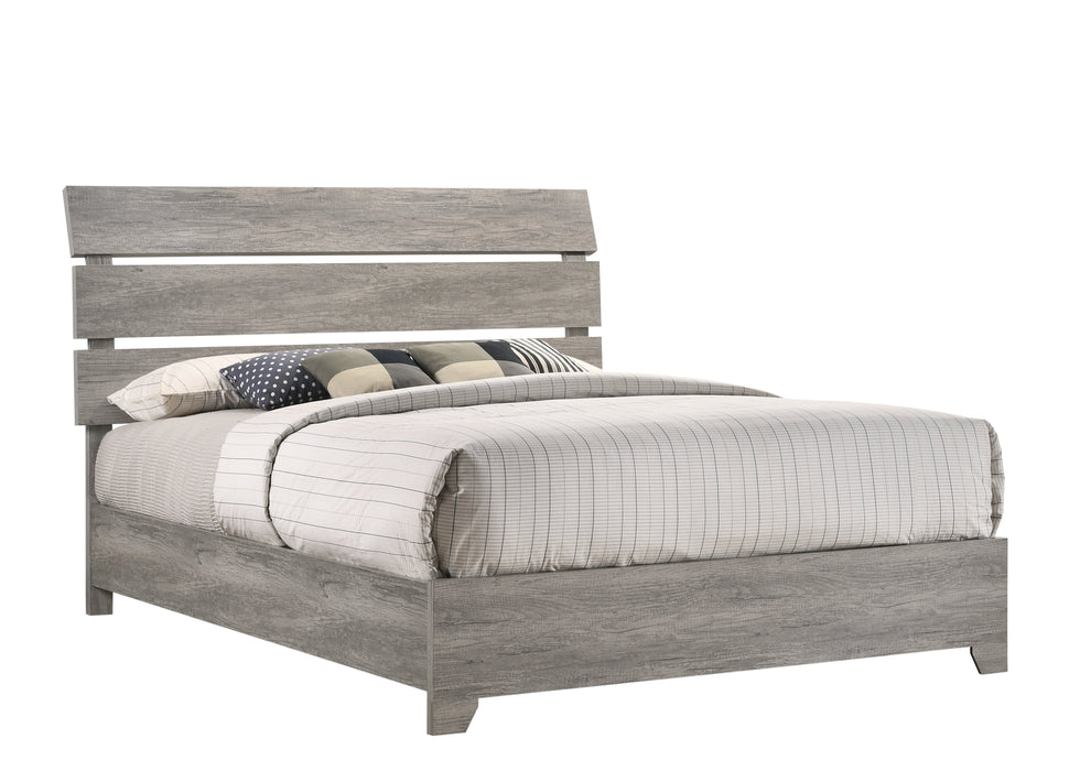 Tundra Gray Queen Platform Bed