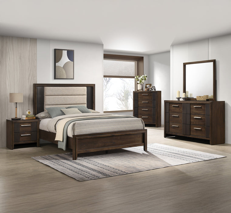 Carlton Brown Queen Panel Bed