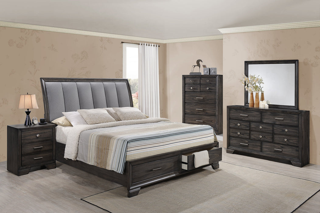 Jaymes Gray Queen Storage Platform Bed