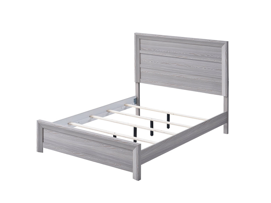 Adelaide Driftwood Queen Panel Bed