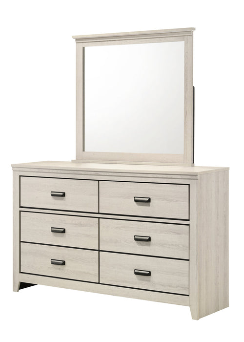 Carter White Platform Bedroom Set B6810