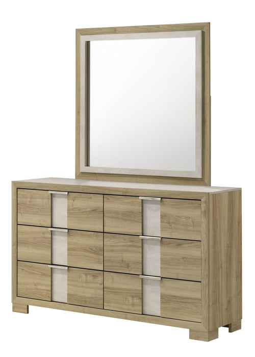 Rangley Driftwood LED Panel Bedroom Set