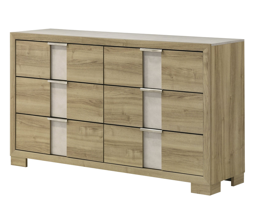 Rangley Driftwood LED Panel Bedroom Set