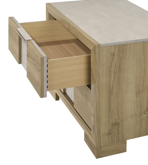 Rangley Driftwood LED Panel Bedroom Set