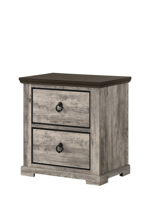 Ella-Mae Beige/Brown Nightstand