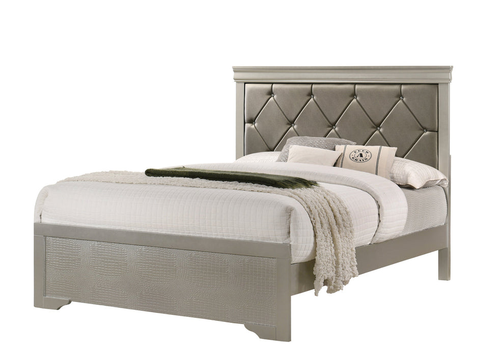 Amalia Silver  Panel Bedroom Set | B6910