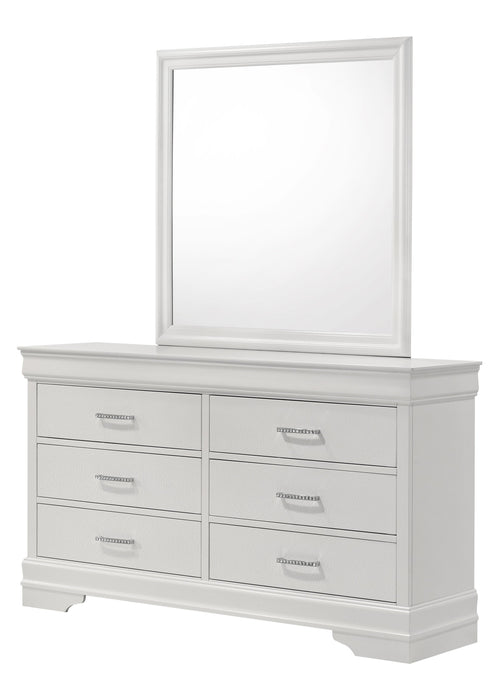 Amalia White Bedroom Mirror (Mirror Only)