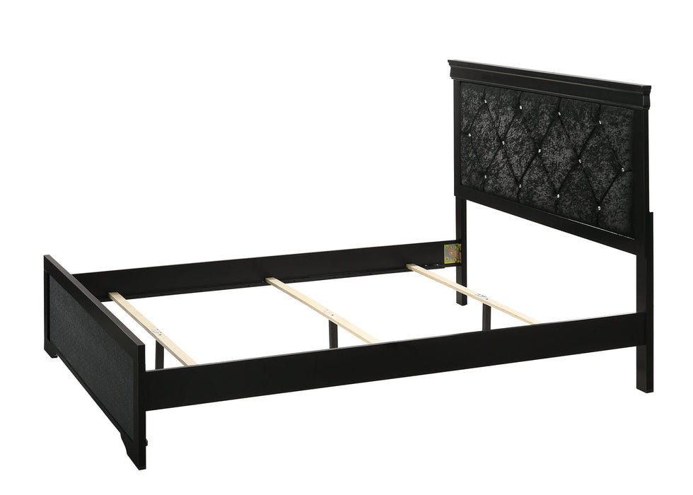 Amalia Black Youth Panel Bedroom Set |B6918