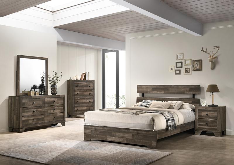 Atticus Brown Platform Bedroom Set

B6980