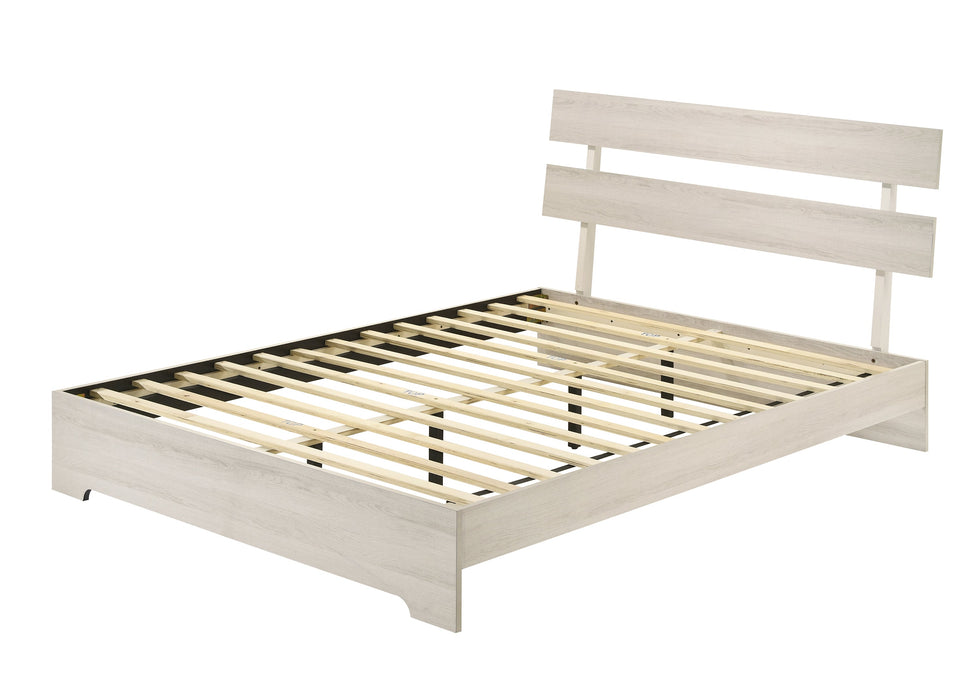 Atticus White Twin Platform Bed