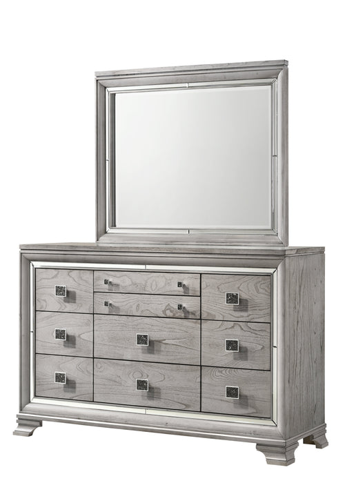 Vail Gray Bedroom Mirror (Mirror Only)