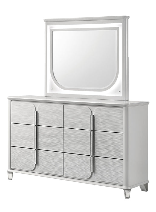 Vivian White LED Bedroom Mirror (Mirror Only)