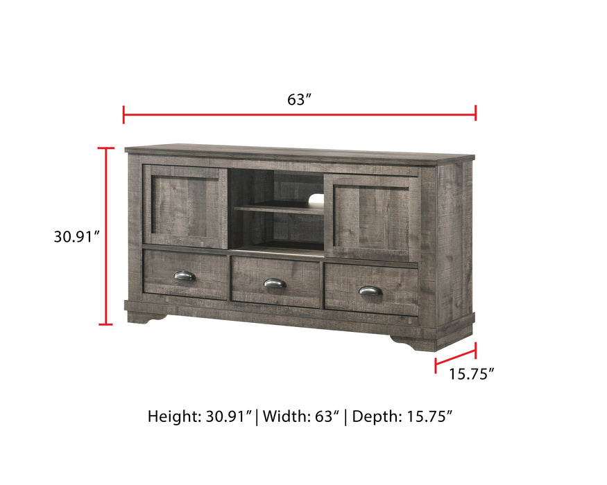 Coralee Gray 63' TV Stand