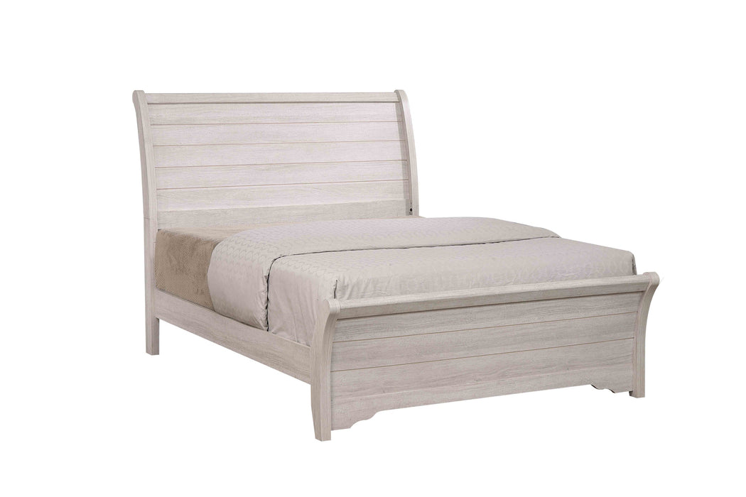 Coralee Chalk/Gray Queen Sleigh Bed