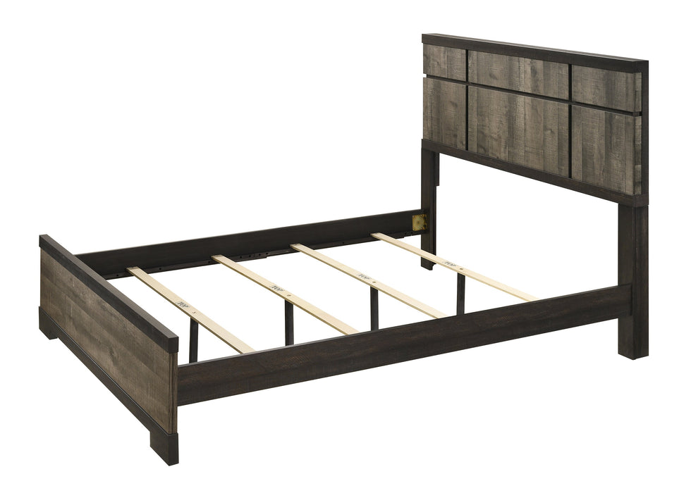 Remington Brown/Gray Queen Panel Bed