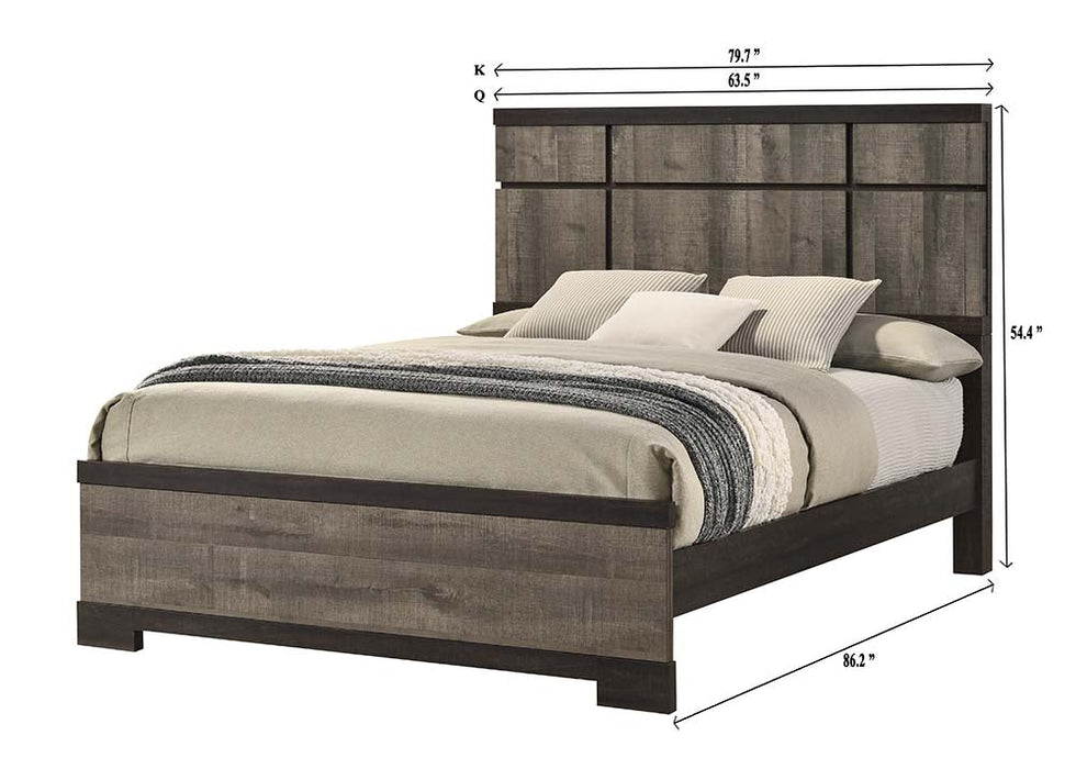 Remington Brown/Gray Panel Bedroom Set