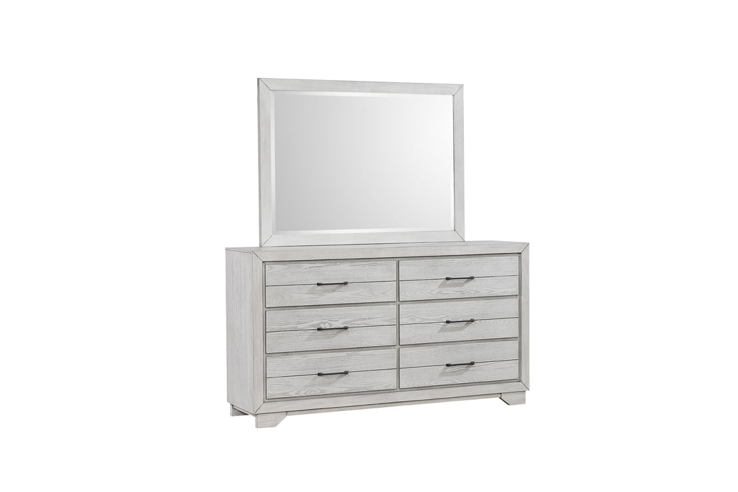 White Sands Chalk Bedroom Mirror (Mirror Only)