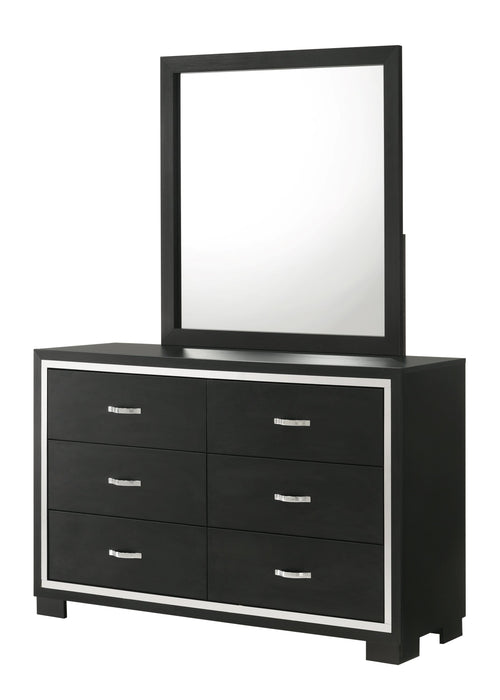 Gennro Black Dresser Mirror