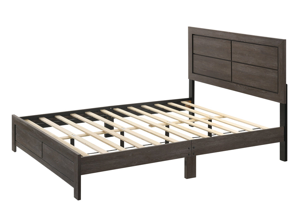 Hopkins Brown Queen Platform Bed