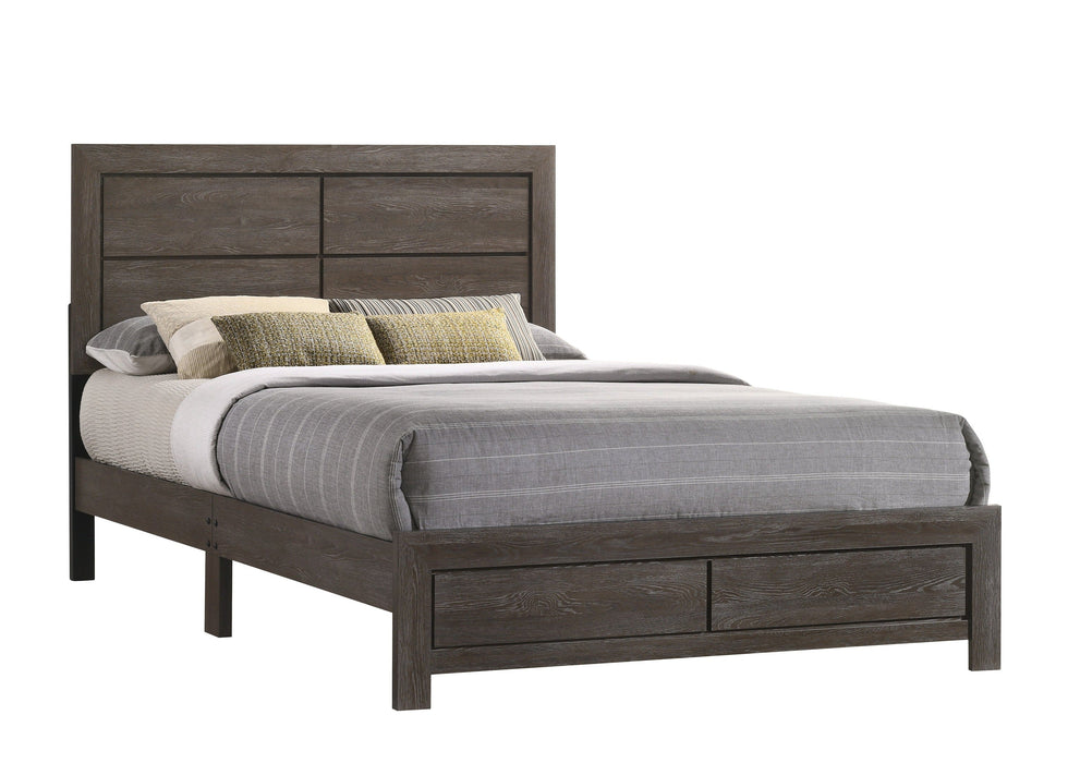 Hopkins Brown Queen Platform Bed