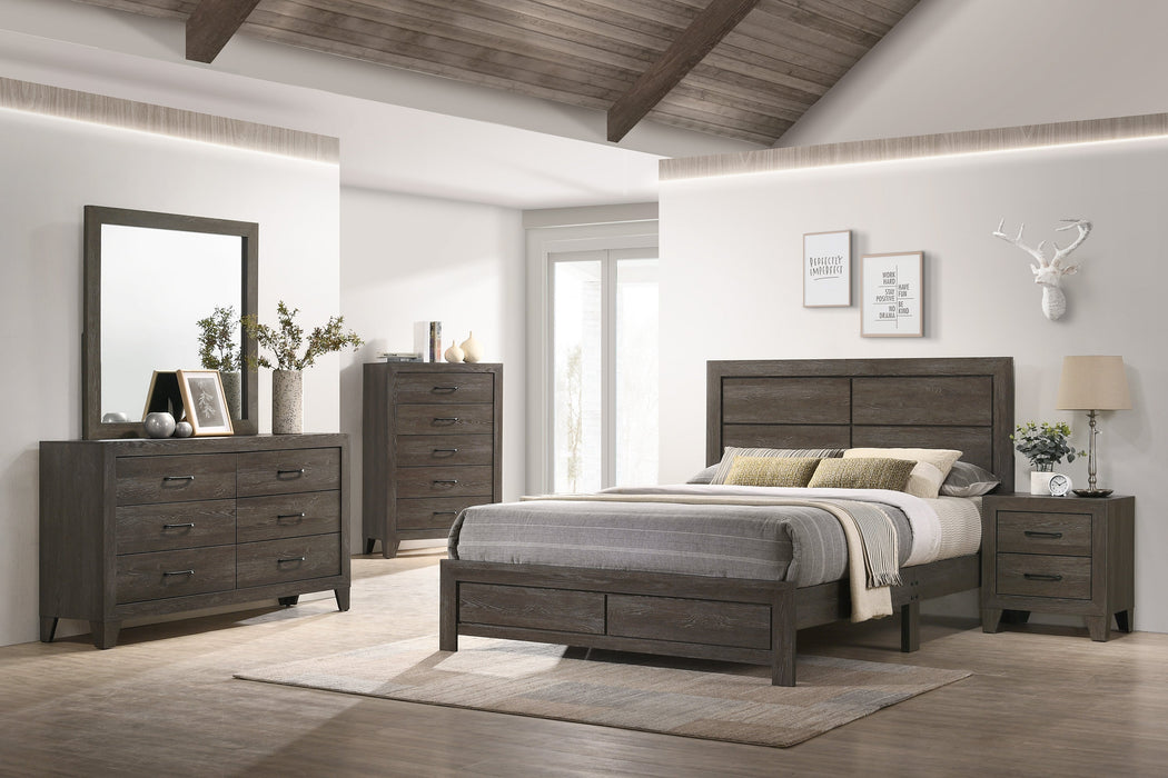 Hopkins Brown King Platform Bed