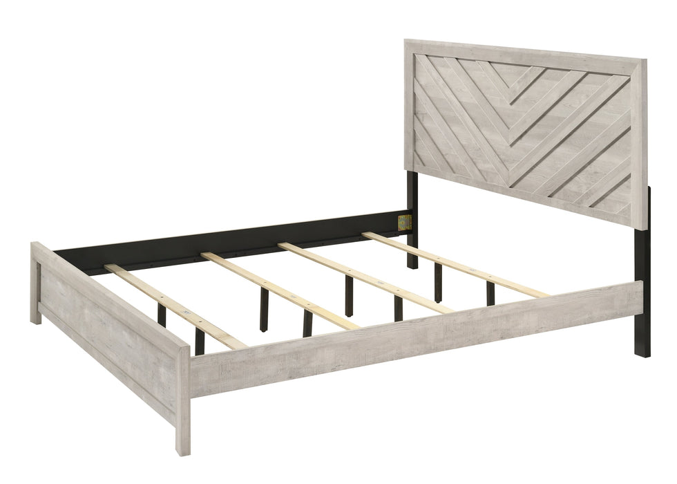 Valor Beige King Panel Bed