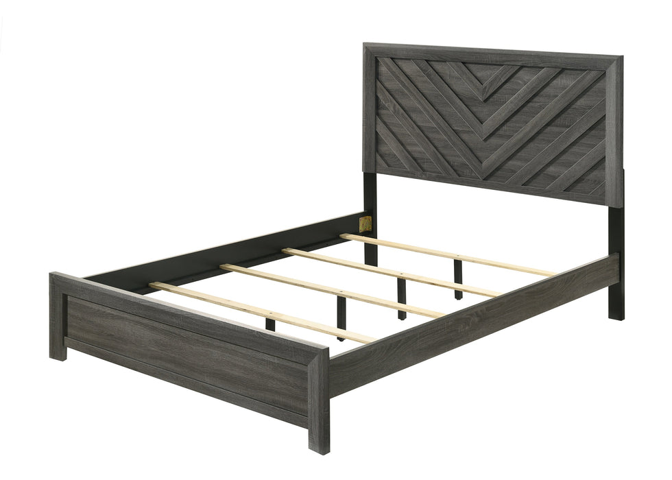 Valor Gray King Panel Bed