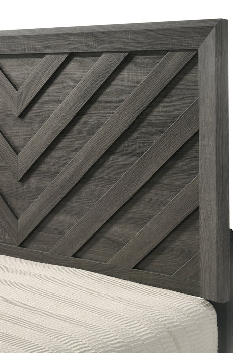 Valor Gray King Panel Bed