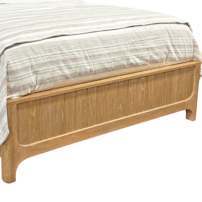 Modern Furniture -  Escape Queen Panel Bed in Glazed Natural Oak - BESC#1250-3