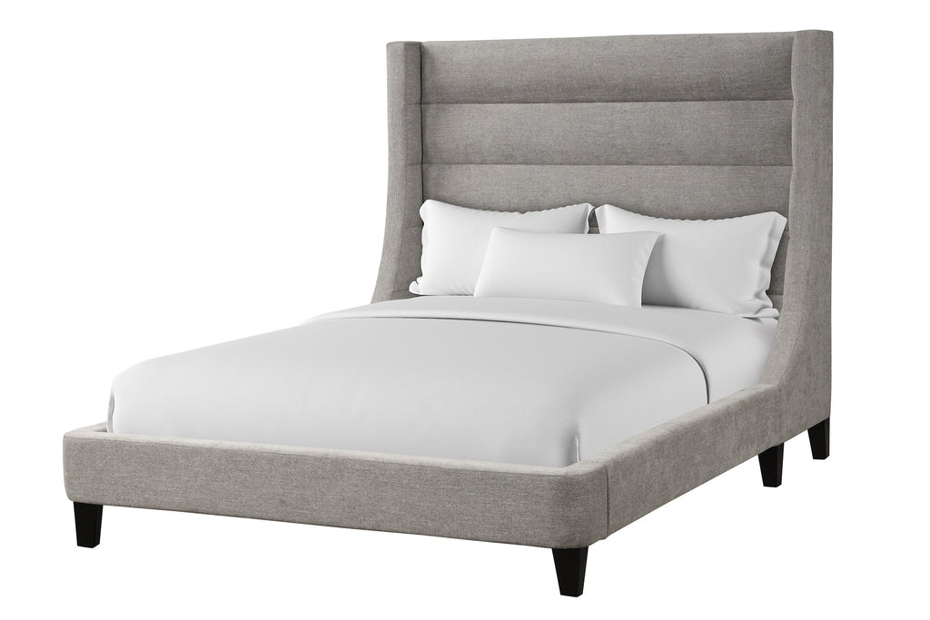 Modern Living - Jacob Queen Bed in Luxe Light Grey - BJCB#8000-2-LLG