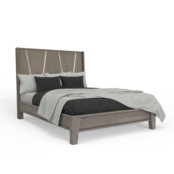 Modern Furniture - Pure Modern King Panel Bed in Moonstone - BPUR#1166-3