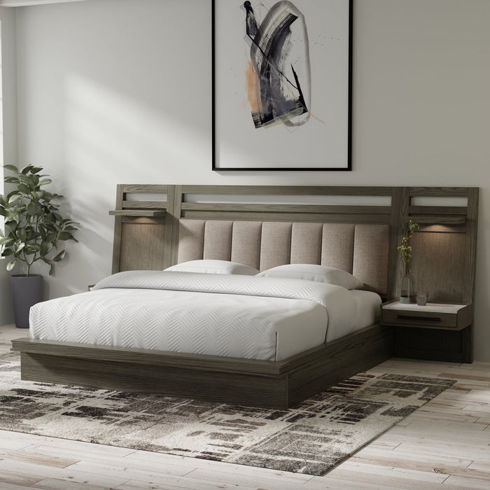 Modern Furniture - Pure Modern Queen Platform Wall Bed in Moonstone - BPUR#1250-4