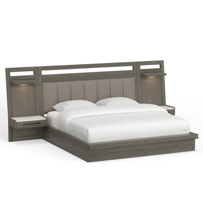 Modern Furniture - Pure Modern Queen Platform Wall Bed in Moonstone - BPUR#1250-4