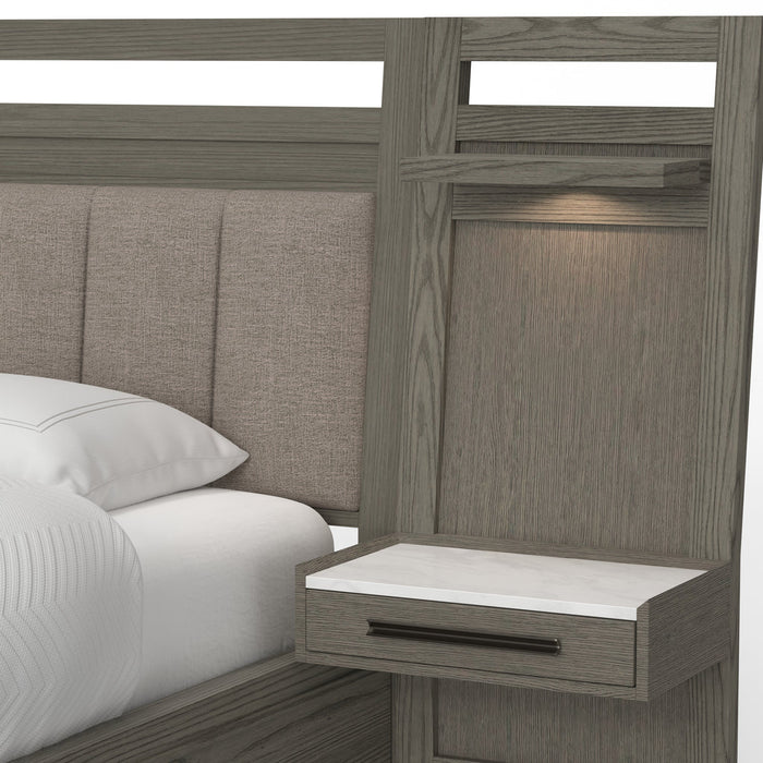 Modern Furniture - Pure Modern King Platform Wall Bed in Moonstone - BPUR#1266-4