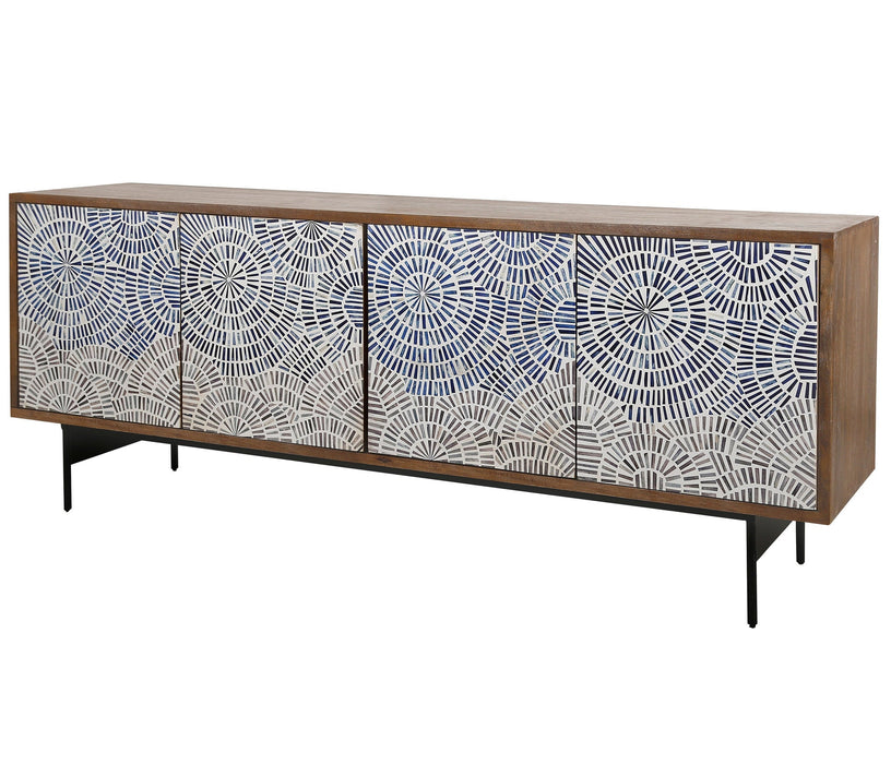 Modern Furniture - Crossings 80' Console Table in Coconut - CCB#80