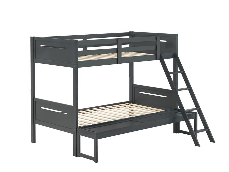 Littleton Twin Over Full Bunk Bed Grey