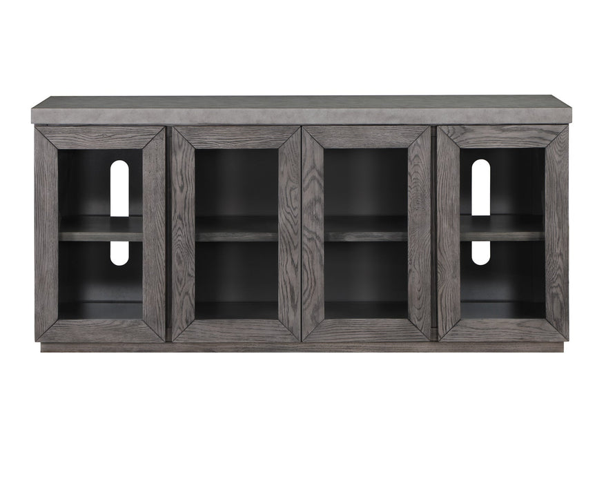 Vilo Home Corktown 65' Concrete Top with Gray Base TV Stand