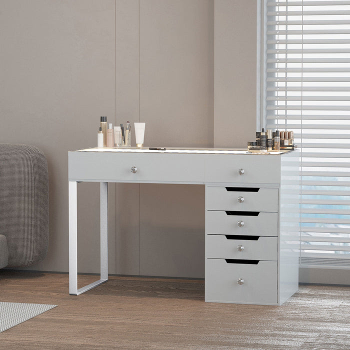 VANITII Diana Vanity Desk Pro - 6 Storage Drawers