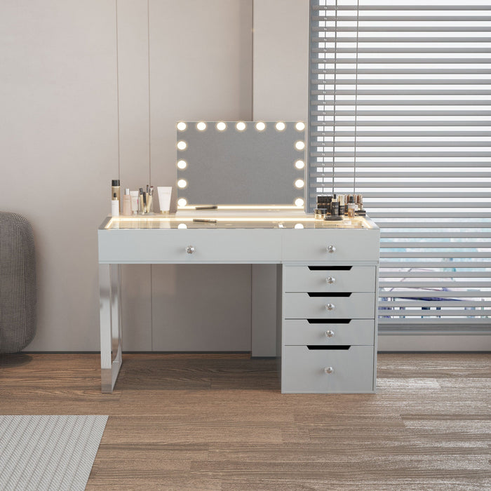 VANITII Diana Vanity Desk Pro - 6 Storage Drawers