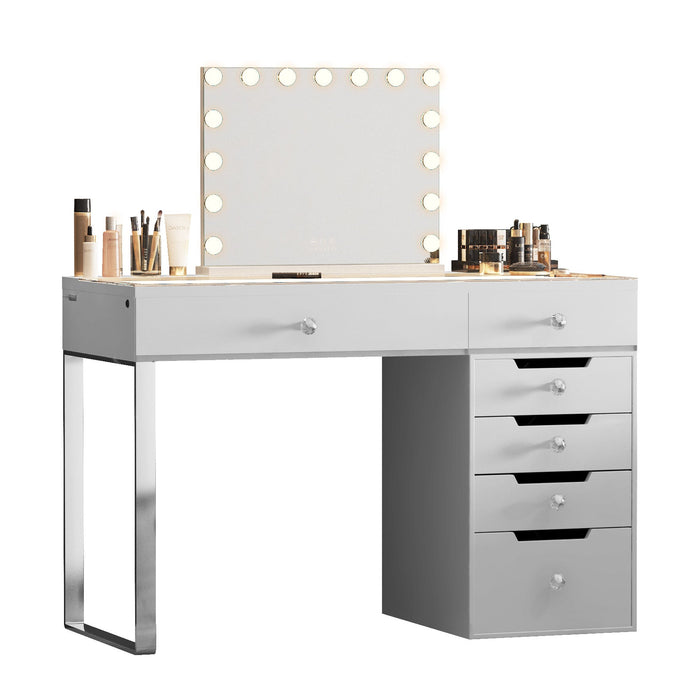 VANITII Diana Vanity Desk Pro - 6 Storage Drawers