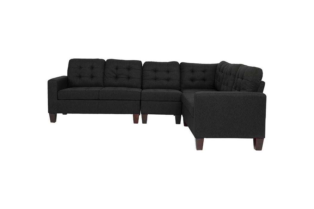 4pc Modular Sectional - Black