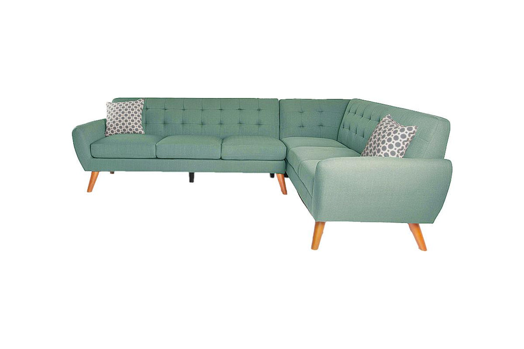 Left Facing Sofa, Right Facing Loveseat Wedge Sectional Set - Laguna