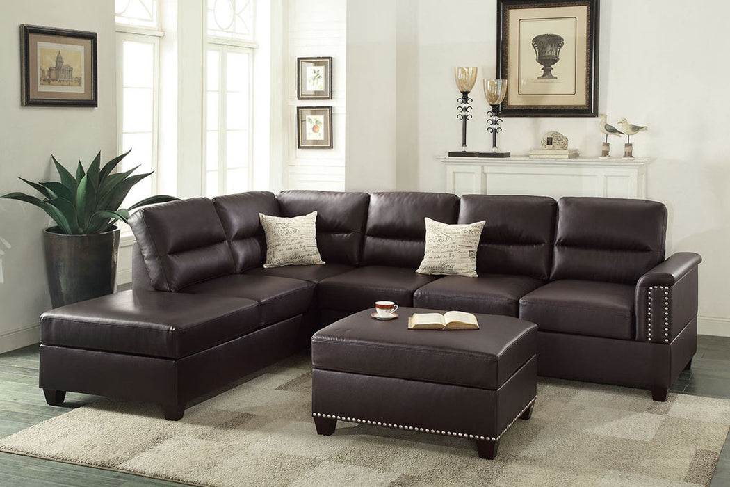 3-Pcs Sectional - Bonded Leather